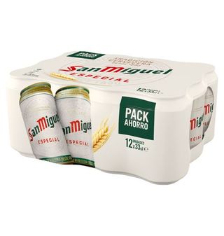 Cerveza San Miguel Pack 12 Lata 33Cl.