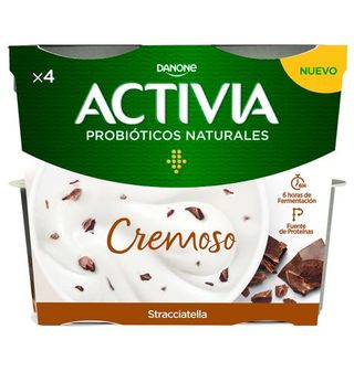 ACTIVIA Yogur Bífidus Cremoso Stracciatella 4X115 G