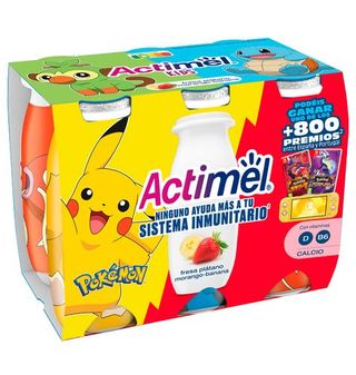 Actimel Fresa+Platano Pack 6+2
