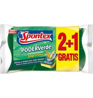 Estropajo Poder Verde Spontex 2 Uds.