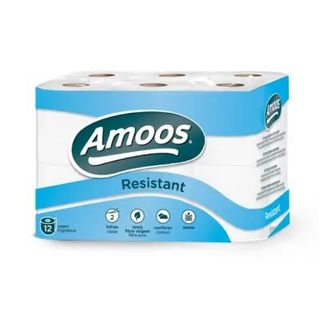 Amoos Resistant Papel Higienico Folha Dupla 12un
