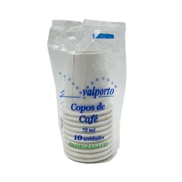 Copos Descartáveis Cartão Café 73ml 10un