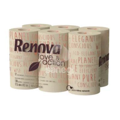 Renova Folha Dupla Rolo Papel Higiénico 12un