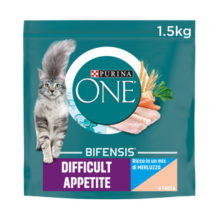 Purina One Difficult Appetite Ricco In Un Mix Di Merluzzo E Trota 1,5 Kg - 152349