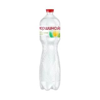 Вoдa 1,5 л Мopшинськa Флейворд Вотер Лимон-Лайм-М'ята мінеральна сильногазована ПЕТ