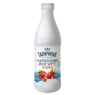 Йогурт Карпатський Галичина полуниця 2.2% 800 г