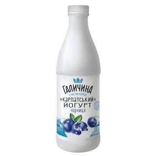 Йогурт 0,8 кг Галичина Чорниця 2,2% 