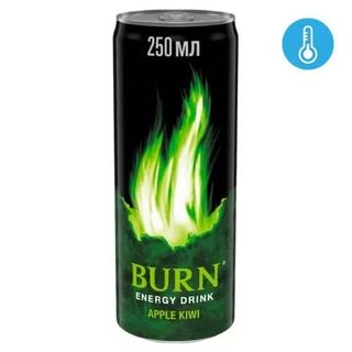Напій Burn Яблуко і Ківі енергетичний безалкогольний сильногазований 0.25 л