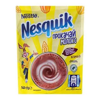 Какао-напій 140г Nesquik Plus Шоколадно-молочний коктейль