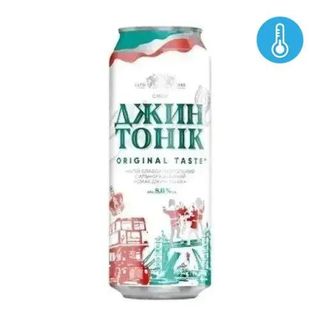 Слабоалкогольний напій Оболонь Джин Тонік 8% 0.5 л
