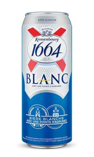 Пиво "Kronenbourg 1664 Blanc"світле 4,8% 0,5л ж/б (Україна, ТМ "Kronenbourg 1664")