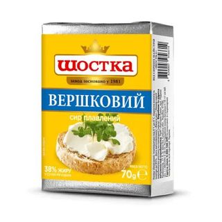 Сир Шостка Вершковий плавлений 38% 70 г