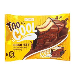 Тістечко бісквітне 270 г Рошен Too Cool Choco Fest ВКФ