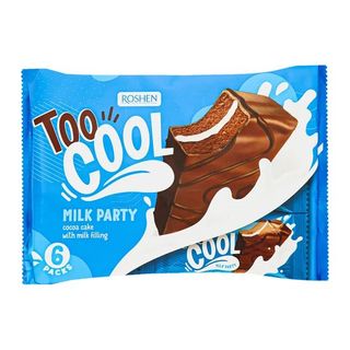 Тістечко бісквітне 270 г Рошен Too Cool Milk Party