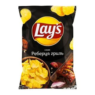 Чіпси 133г Lay's зі смаком реберця гриль
