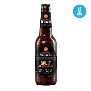 Пиво світле "Волинський Бровар "SPLIT" нефільтроване 0,35л