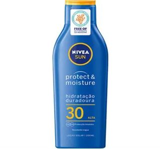 Protetor Solar Loção Protect & Moisture FPS 30 Nivea Sun (emb. 200 ml)