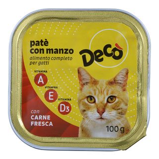 Deco'Gatto Pate'Manzo 100Gr - 875492
