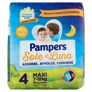 Pampers Sole E Luna 4 Maxi 18 Pz - 108948