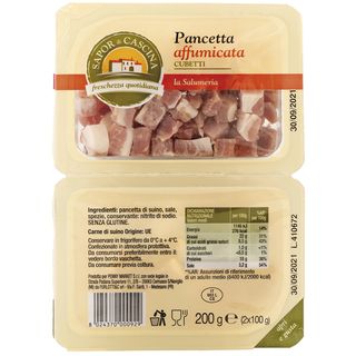 Pancetta Ass.Cubetti SDC 200G - affumicata