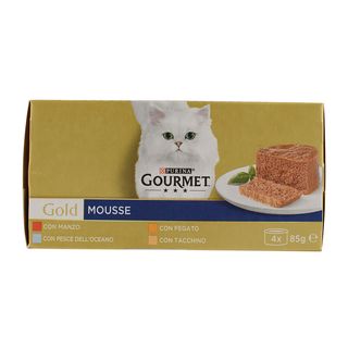 Mousse Gourmet Gold 4X85G