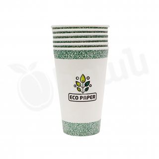 Բաժակներ թղթե, մեծ մեկանգամյա օգտագործման «Eco Paper» 6 հատ