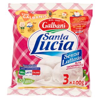 Galbani Santa Lucia Mozzarella Senza Lattosio 3 x 100G