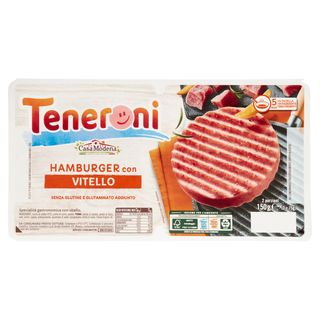 Teneroni Hamburger con Vitello 2 x 75 g
