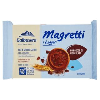 Galbusera Magretti -30% Di Grassi* Con Gocce Di Cioccolato 6 X 43,3 G - 595421
