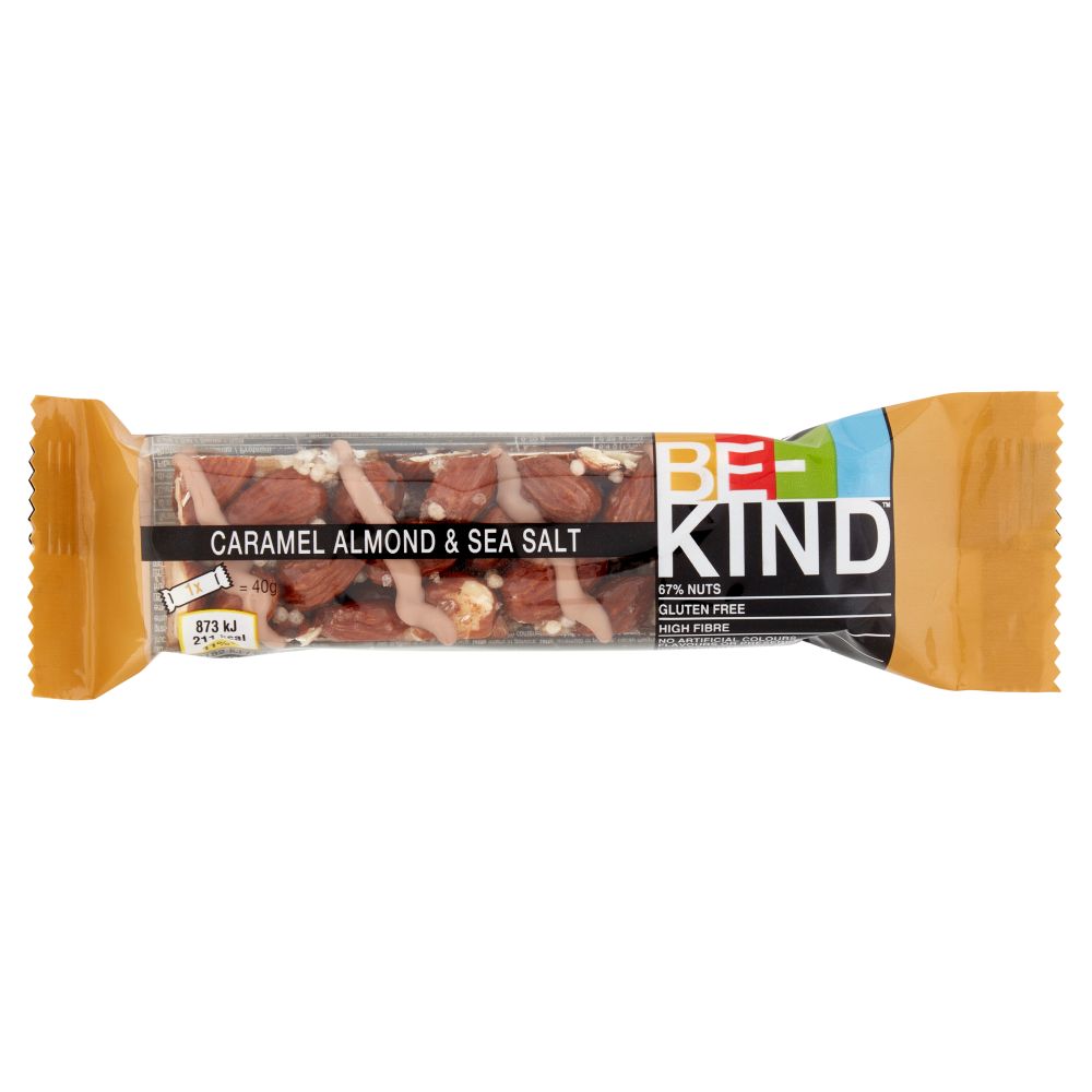 Be-Kind Barra de Frutos Secos Caramelo e Sal Marinho 40g