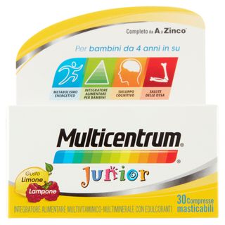 Multicentrum Junior 30 Compresse Masticabili 56 G - 0382