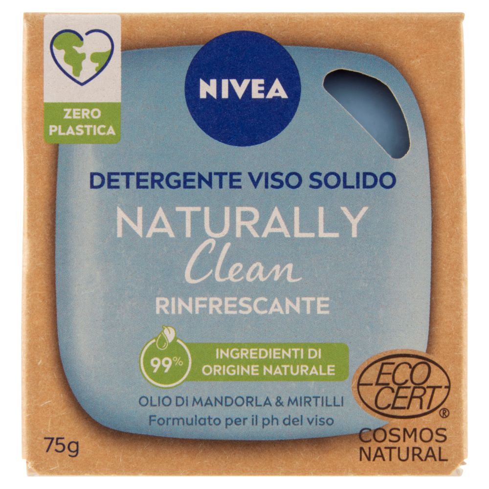 Barra de Limpeza Facial Refrescante Naturally Clean Nivea (emb. 75 gr)