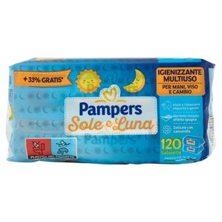 Salviette Baby Ass. Pampers - sole&luna 120pz