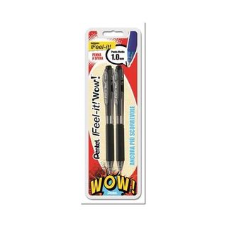 Pentel Penna A Sfera A Scatto Wow 1.0 Mm Nero 2 Pz -0672