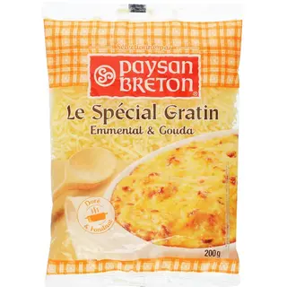 Fromage Râpé Spécial Gratin Paysan Breton 200Gr