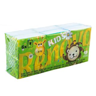 Renova Lenços De Bolso Kids Compacto 4 Folhas 6 Un