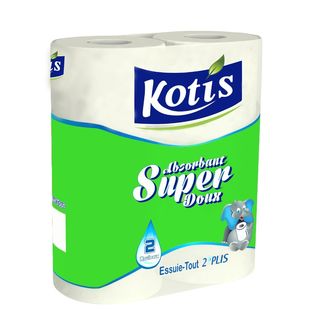 Essuie Tout Kotis Blanc Decore 2pl 2rlx