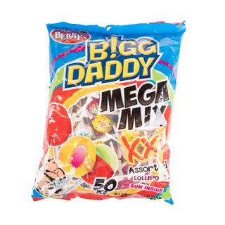 MR.BERRYS BIGG DADDY MEGA MIX ASST LOLLIPOPS 50S
