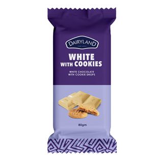 Dairyland White Cookies Chocolate 80g