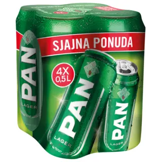 Pivo Pan Limenka 4*0,5 L