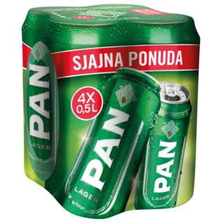 Pivo Pan Limenka 4*0,5 L