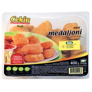 Panirani Pileći Medaljoni 400 g Cekin