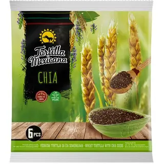 Tortilla mexicana chia 390g tortilla mexicana 8606108011416