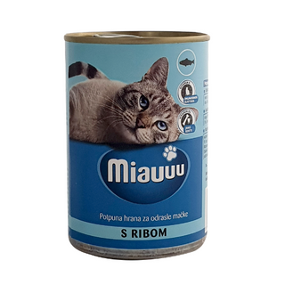 Hrana Miauuu Rib 415 g