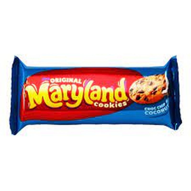 Maryland Cookies Choc Chip & Coconut Biscuit 136G