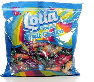 Lotta Yorghurt Fruit Chew, 80 Pieces