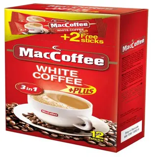 MacCoffee White Coffee Plus 3in1 18G (10+2)