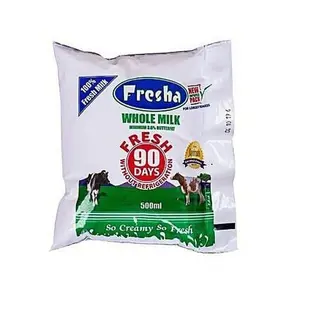 Fresha Whole Milk 500 Ml Pouch