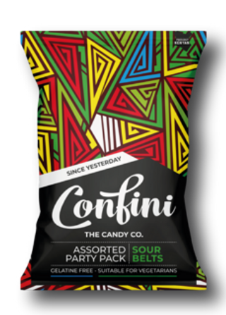 Confini Assorted Sour Belts 170 g