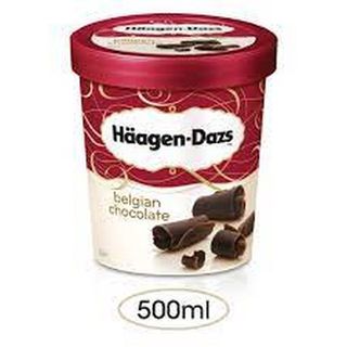 Glace en pot chocolat belge Haagen Dazs 460ml